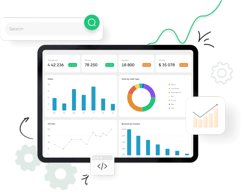 We provides you with a full business management that results in more revenue.